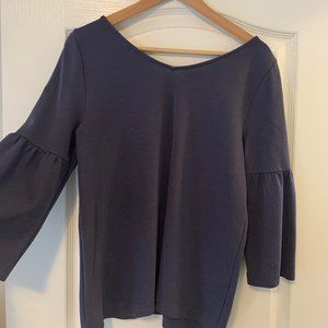 Ann Taylor Navy work blouse
